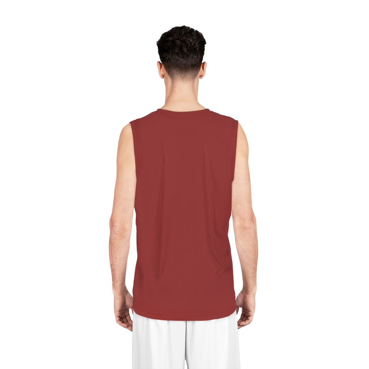 Maroon Performance Basketball Jersey — Small Chest Logo
