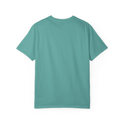 Minimal Cream T‑Shirt with Small Shield Logo — Casual Everyday Tee