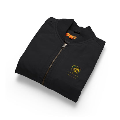 Embroidered Washed Duck Cloth Work Vest — Durable Utility Vest with Chest Logo