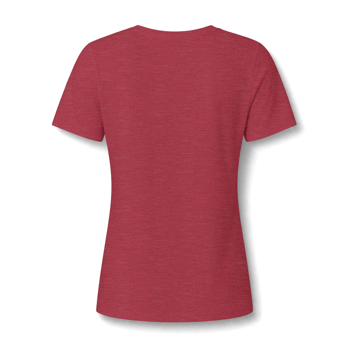 Women's V-Neck Tee — Small Chest Crest Graphic