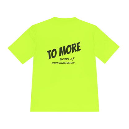 'To More' Moisture-Wicking Tee — Casual Graphic Athletic Shirt