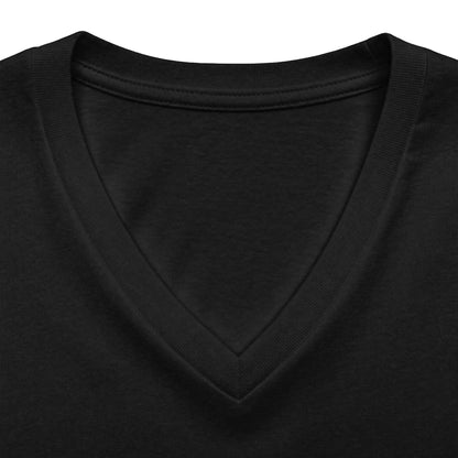 Women's V-Neck Tee — Small Chest Crest Graphic