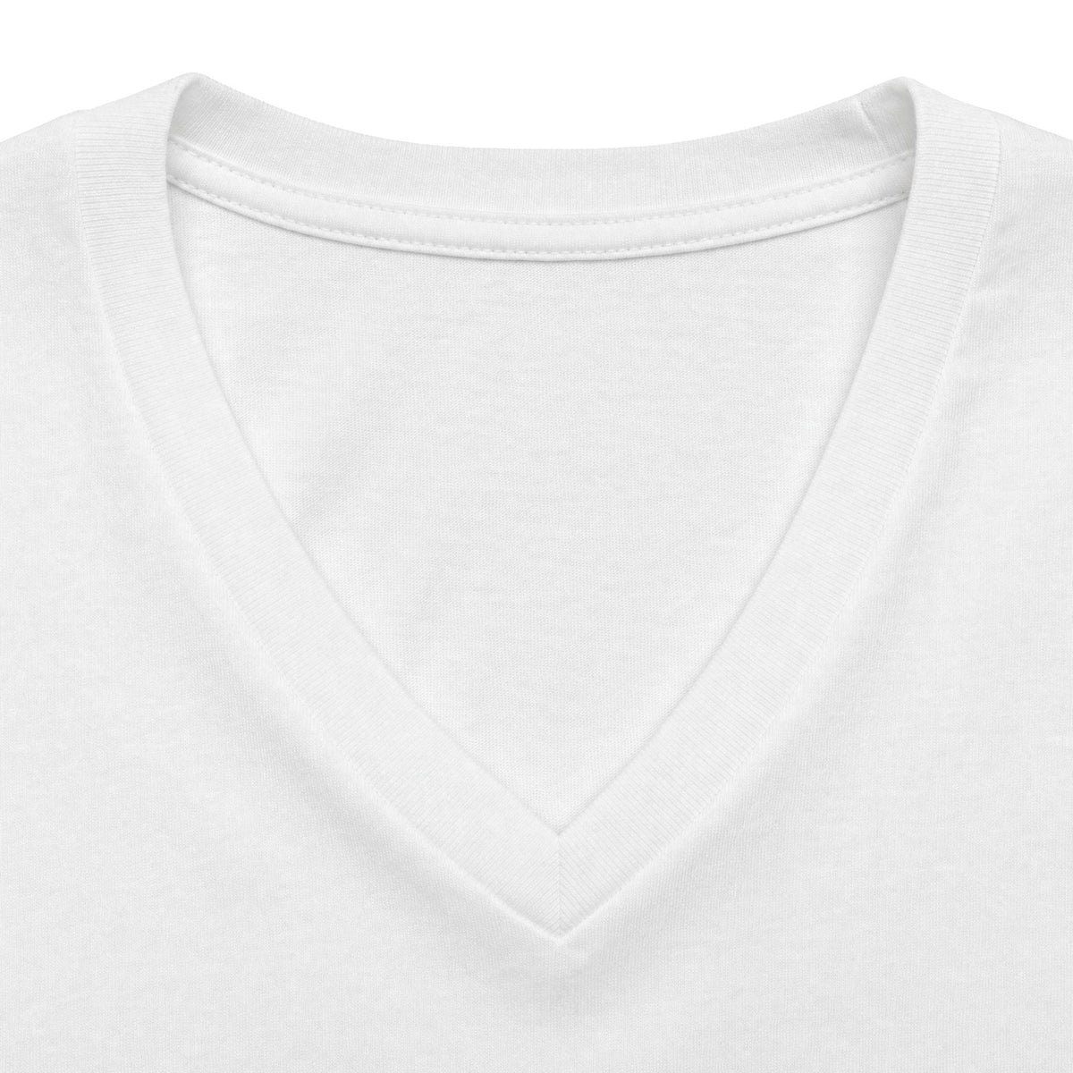 Women's V-Neck Tee — Small Chest Crest Graphic