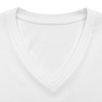 Women's V-Neck Tee — Small Chest Crest Graphic