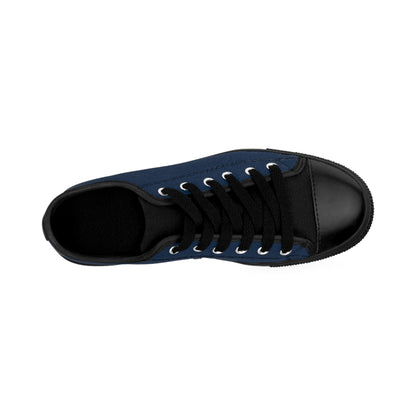 Men's Navy Canvas Sneakers — Low-Top Casual Shoes for Everyday Wear