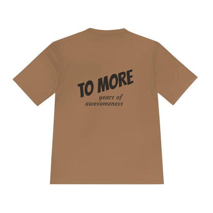 'To More' Moisture-Wicking Tee — Casual Graphic Athletic Shirt