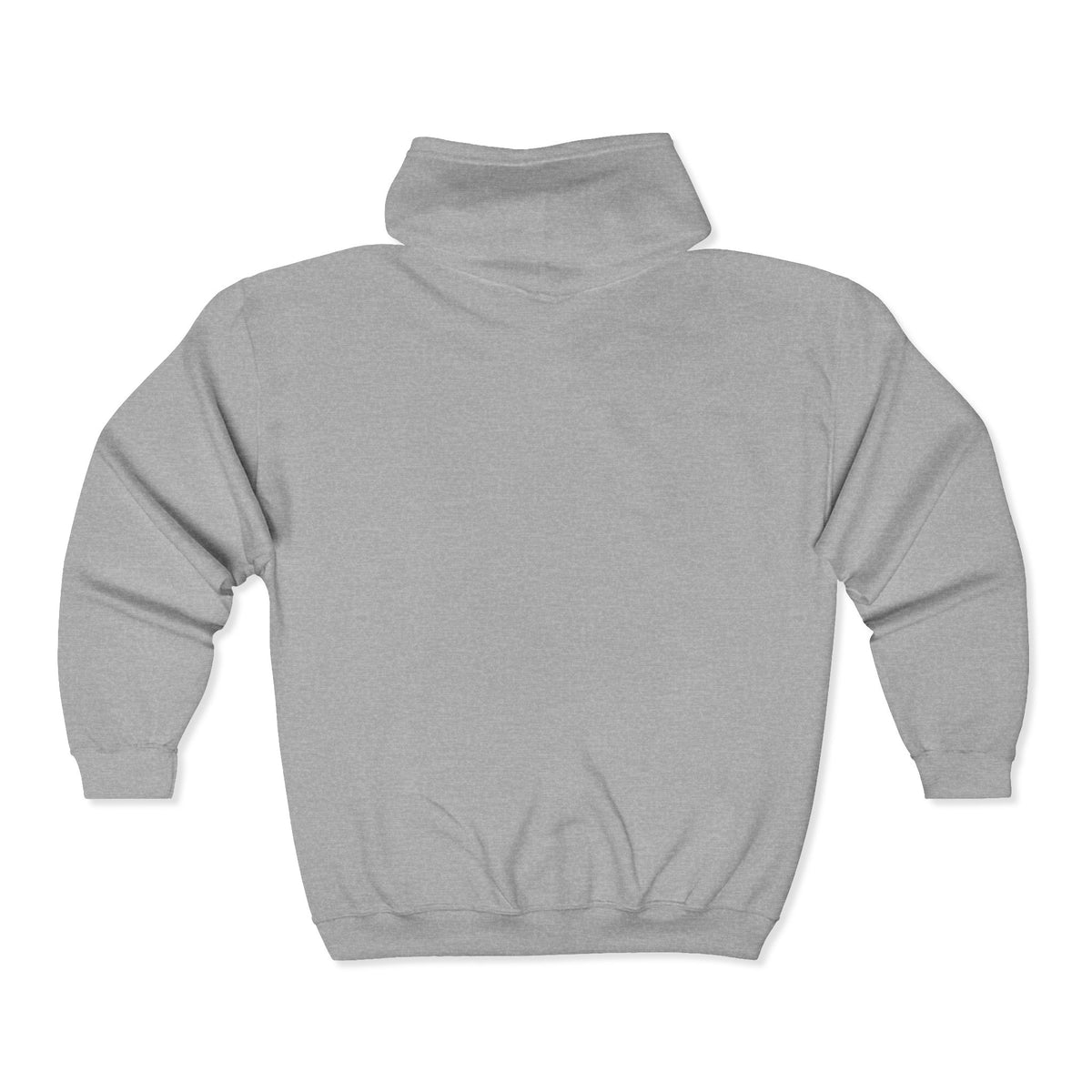 Full-Zip Hoodie with Small Crest Logo - Classic Black Zip-Up Sweatshirt