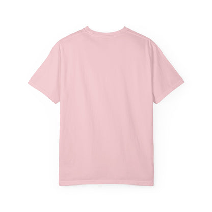 Minimal Cream T‑Shirt with Small Shield Logo — Casual Everyday Tee