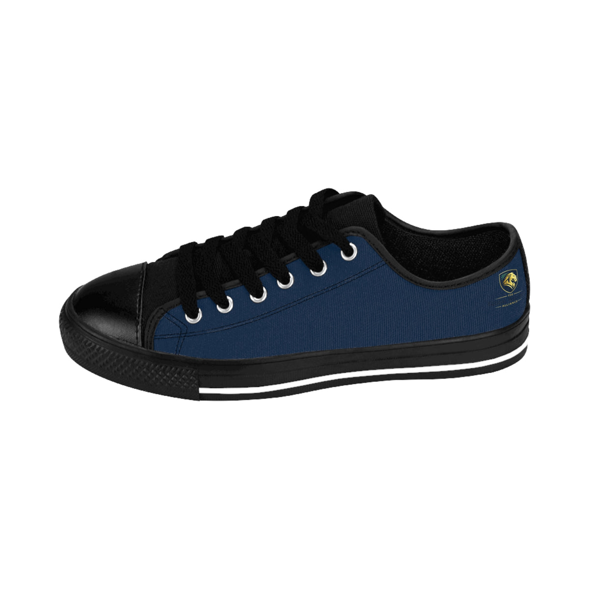 Men's Navy Canvas Sneakers — Low-Top Casual Shoes for Everyday Wear
