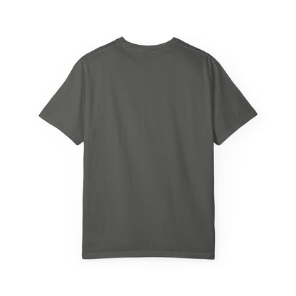 Minimal Cream T‑Shirt with Small Shield Logo — Casual Everyday Tee