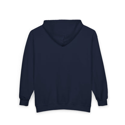 Full-Zip Hoodie with Small Crest Logo - Classic Black Zip-Up Sweatshirt