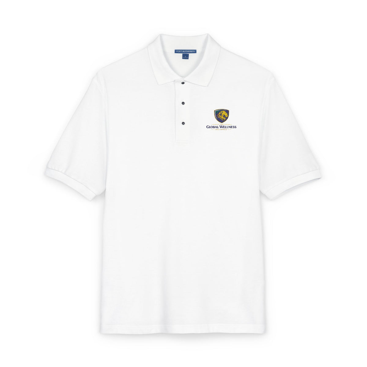 Embroidered Lion Crest Polo Shirt