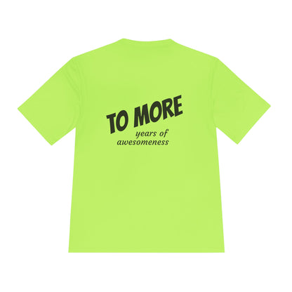 'To More' Moisture-Wicking Tee — Casual Graphic Athletic Shirt