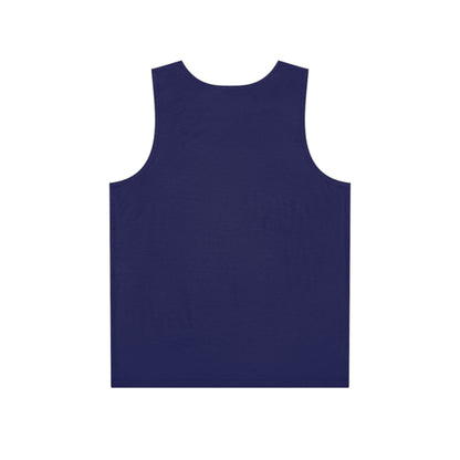 Navy Pocket Emblem Tank Top — Minimalist Men's Athletic Summer Shirt