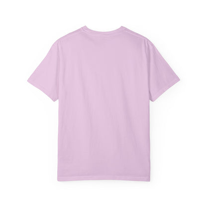 Minimal Cream T‑Shirt with Small Shield Logo — Casual Everyday Tee