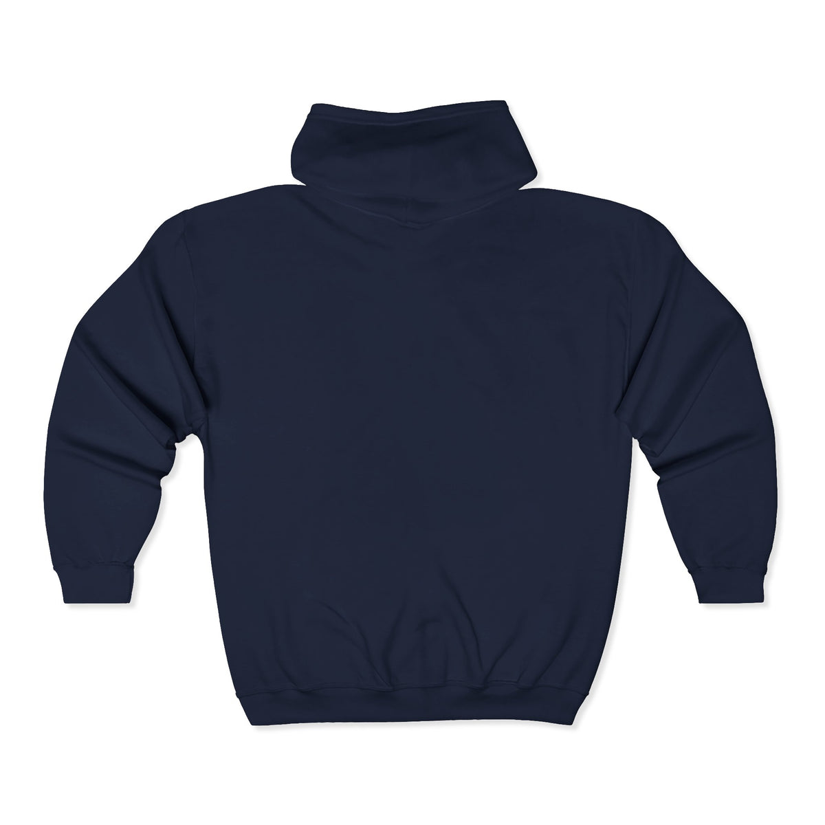 Full-Zip Hooded Sweatshirt — Classic Shield Logo "Golden Wolves"
