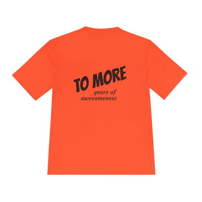 'To More' Moisture-Wicking Tee — Casual Graphic Athletic Shirt