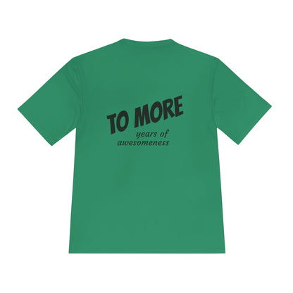 'To More' Moisture-Wicking Tee — Casual Graphic Athletic Shirt