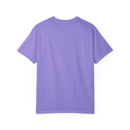Minimal Cream T‑Shirt with Small Shield Logo — Casual Everyday Tee