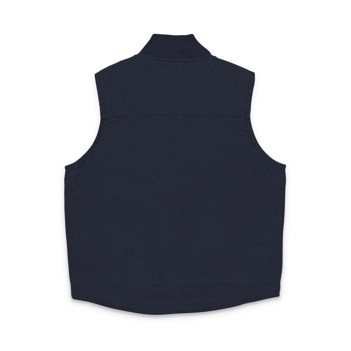 Embroidered Washed Duck Cloth Work Vest — Durable Utility Vest with Chest Logo