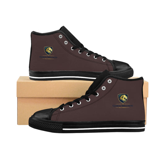 Classic High-Top Sneakers — Global Wellness Alliance Logo