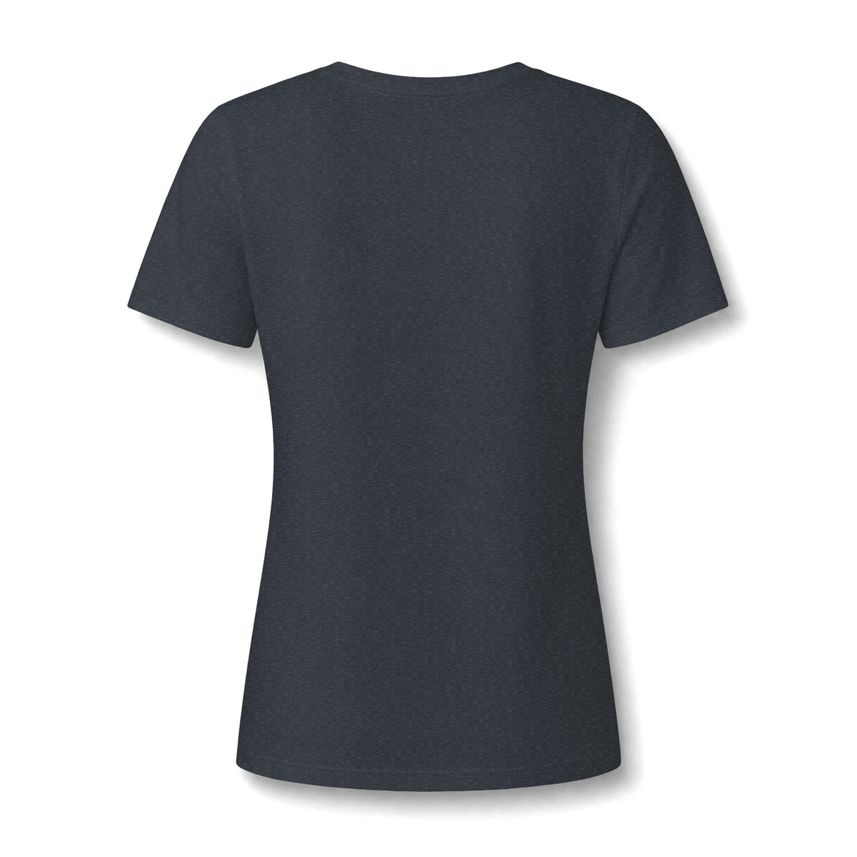 Women's V-Neck Tee — Small Chest Crest Graphic