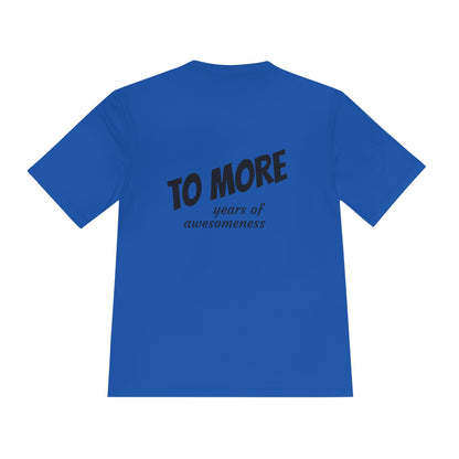'To More' Moisture-Wicking Tee — Casual Graphic Athletic Shirt