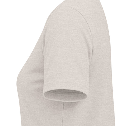 Women's V-Neck Tee — Small Chest Crest Graphic