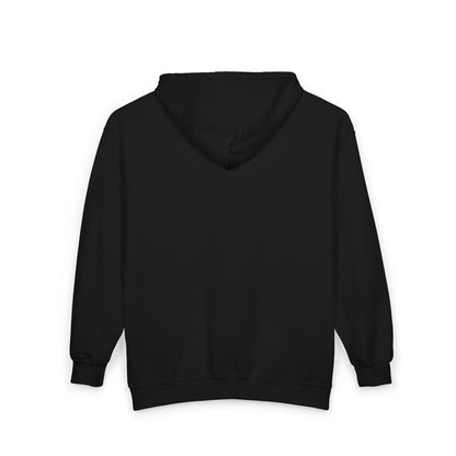 Full-Zip Hoodie with Small Crest Logo - Classic Black Zip-Up Sweatshirt