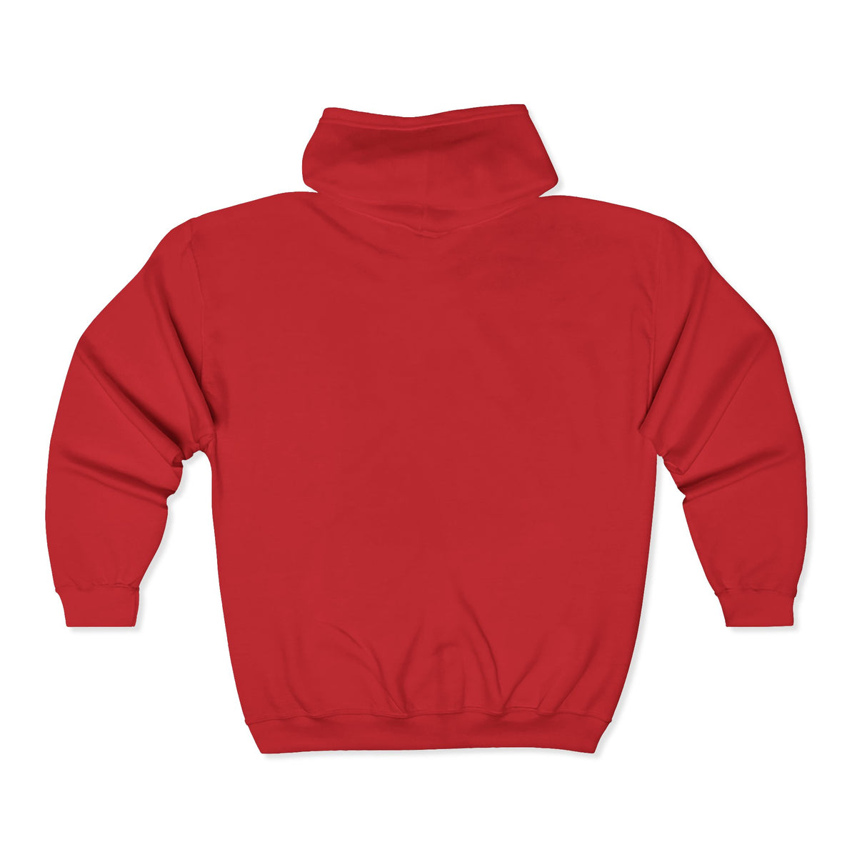Full-Zip Hooded Sweatshirt — Classic Shield Logo "Golden Wolves"