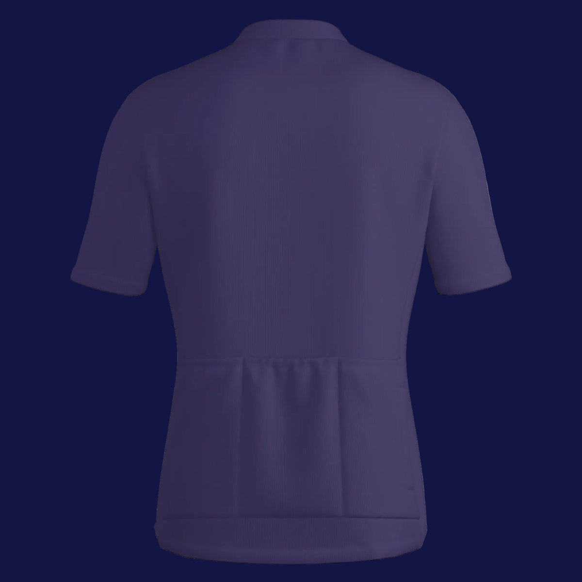 All-Over Print Men's Cycling Jersey Zipper Jacket in solid color, showcasing the back design and quality materials.